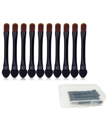 Vsaidi 10pcs Dual-Sided Eyeshadow Brushes Set | Sponge Applicator + Travel Size | Concealer Brush Included - Buy Online on GoSupps.com