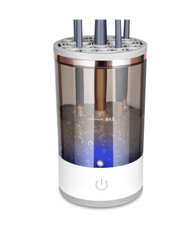 Upgraded Electric Makeup Brush Cleaner and Dryer Automatic Brush Cosmetic Supplies Storage Box Deep Cosmetic Brush Spinner for Brushes (XSQ)