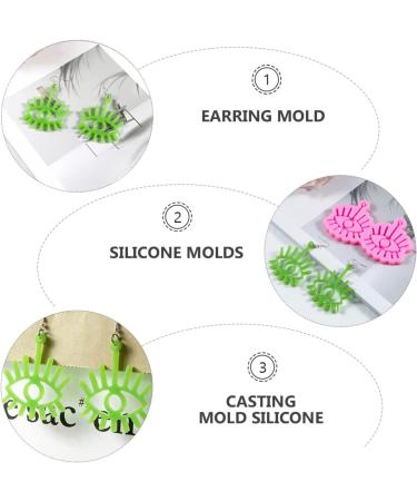 Resin Molds Resin Molds Resin Molds Silicone Earring Casting Silicone Earring DIY molds Earring Making 1Pc Earrings Epoxy Jewelry Resin Molds Jewelry Resin Molds Jewelry Resin Molds Pink 12X7.5X1cm - Buy Online on GoSupps.com
