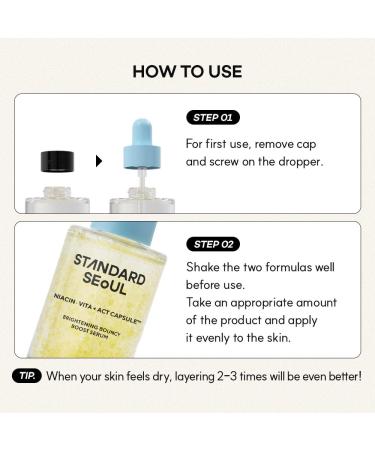 Brightening Bouncy Boost Serum Radiance-Boosting K-Beauty Serum with Niacinamide Vitamin C Blend Lightweight Dual-Phase Glow Formula (30ml) Brightening Serum (1 fl oz / 30 ml) - Buy Online on GoSupps.com