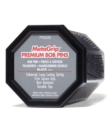MetaGrip Black Premium Bobby Pins Black 300 Count (Pack of 1)