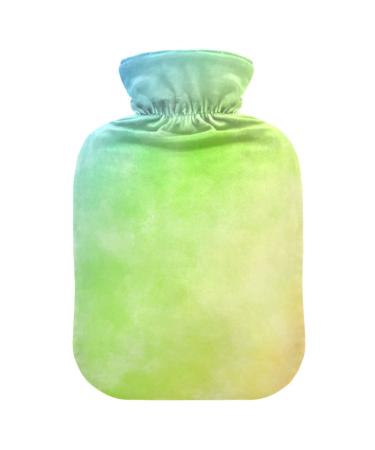 Colorful hot water bottle with watercolor marble rainbow with reference heat bottles for pain relief hot water bottle hot water bottle hot water bottle for painful muscle injuries 2 L