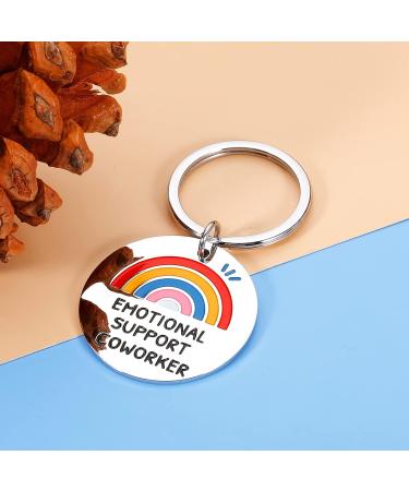 Coworker Leaving Gifts Emotional Support Coworker Keychain Gifts for Colleague Women Birthday Christmas Employee Appreciation Gifts for Coworker Farewell Leaving Retirement Work Bestie Friend Gifts - Buy Online on GoSupps.com