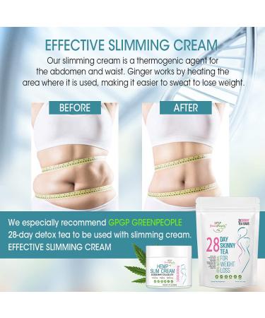 Hemp Hot Cream 3,000,000mg - Slimming Belly Cream for Men and Women - Thermogenic Weight Loss Anti Aging Cream - Shapes Waist, Abdomen, Buttocks - Buy Online on GoSupps.com