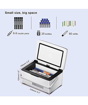 Portable Insulin Cooler Case Drug Cool Box USB Rechargeable Constant Temperature Refrigerator with Bag& Handle Mini Car Insulin Cooler Boxes - Buy Online on GoSupps.com