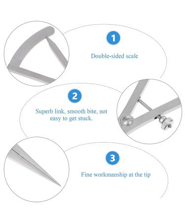 2pcs Stainless Steel Eyelid Surgical Ruler Set - Ophthalmic Eye Measuring Instruments for precise eyebrow shaping and positioning - 8.5x4.1CM (Silver) - Buy Online on GoSupps.com