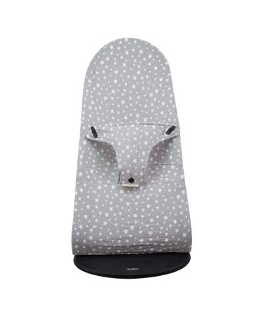 JANABEBE Cover - Liner Compatible with Baby Bouncer Babybjorn Soft, Balance, Bliss and Mini (White Star)