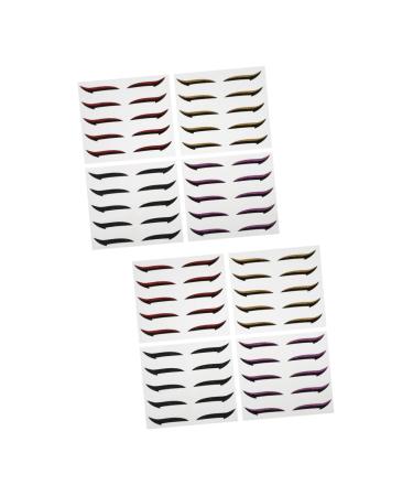 POPETPOP POPETPOP 40 Pairs Eyeshadow Stickers Tattoo Eyeliner Temporary Tattoo Eyeshadow Eye Liner Stickers Flash