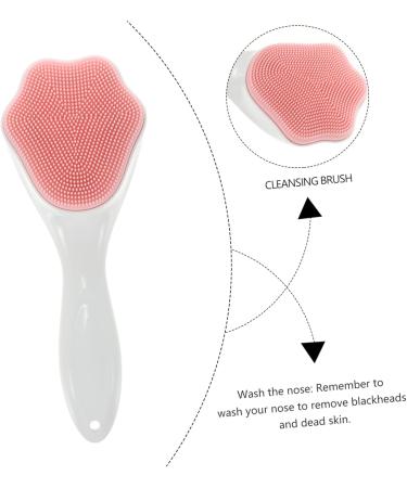 Didiseaon Silicone Face Brush Handle Face Brush Face Cleansing Brush Silicone Brush Cleansing Pads for Face Facial Cleansing Brush Handheld Silica Gel Pink Facial Cleanser 15.3x5.2cm Pink - Buy Online on GoSupps.com