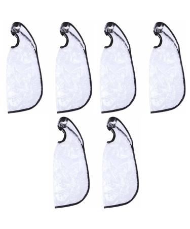 POPETPOP 6 Pcs Elderly Shampoo Bib Shampoo for Colored Hair Salon Hair Cape Hair Cutting Gown Cover Robe 57x25x1cmx3pcs Whitex3pcs