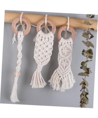 Buy Abaodam 6-Piece Cotton Rope Bite Rings - Toothed Toy & Grinding Rods for Infants | Eco-Friendly Beech Toothstick for Weaving | International Shipping Available - Buy Online on GoSupps.com