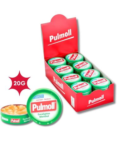 Pulmoll Display x24 | Mini Format 20g | Since 1946 (Eucalyptus Mint) - Buy Online on GoSupps.com