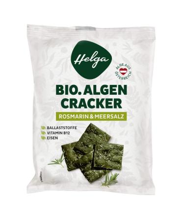 HELGA Organic Seaweed Crackers with Rosemary and Sea Salt - 12 x 45 g