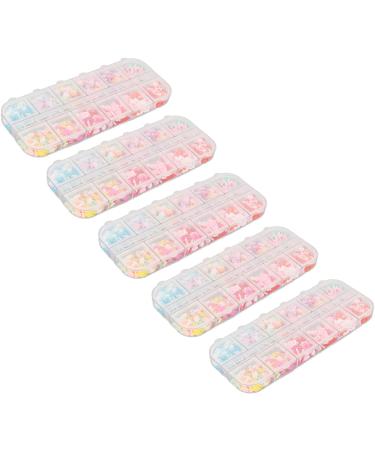 Cute Cartoon Nail Charms Collection 12 Types Colorful Heart Star Flower Pattern DIY Nail Art Techniques and Tips Nail Art Supplies and Tools for Nail DIY Craft Design Manicure Accessories - Buy Online on GoSupps.com