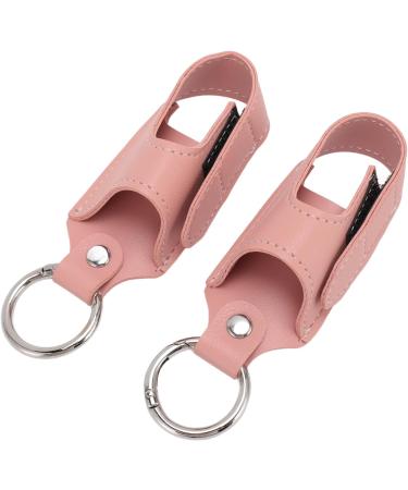 2pcs PU Leather Asthma Inhaler Holder Portable Asthma Inhaler Holder Case with Clip for Home Work or Travel (Pink) - Buy Online on GoSupps.com