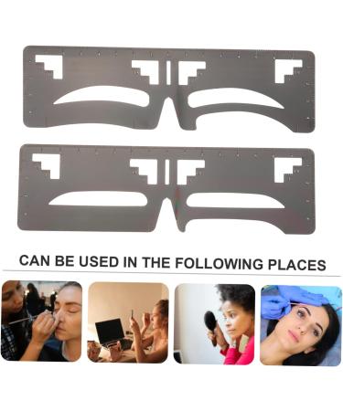 FOMIYES 4 Pcs Eyebrow Ruler Eyebrow Shaping Template Brow Shaping Stencil Artifact Eyebrow Trimming - Buy Online on GoSupps.com