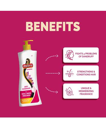 Meera Anti Dandruff Shampoo 340ml - Effective White Formula for Smooth Hair - International Shipping Available - Buy Online on GoSupps.com