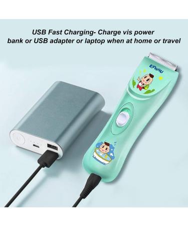 ENSSU Waterproof Kids Hair Clipper with Ceramic Blades and 2 Guide Combs | Cordless Children's Hair Trimmer - Buy Online on GoSupps.com