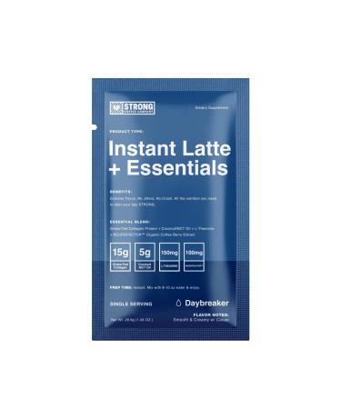 Strong Coffee Co. Creamy Cacao Collagen Latte with Antioxidants & Essential Nutrients - 7 Daybreaker Servings - Buy Online on GoSupps.com