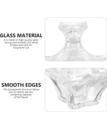 LALAFINA 1pc Nail Art Crystal Cup Dappen Dish Cup Nail Cup with Lid Manicure Liquid Holder Cup Nail Art Tool Nail Brush Acrylic Nail Monomer Liquid Bowl Clear Cups Clear Container Glass 9x9cm Assorted Color - Buy Online on GoSupps.com