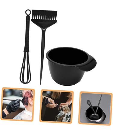 FOMIYES 1 Set Hair Color Kit Tools Hair Dye Brush Hair Dyeing Mixing Bowl Stirring Stick Hair Dye Bowl and Brush Hair Dyeing Brush and Bowl Baking Oil Three Piece Suit Pp re-usable - Buy Online on GoSupps.com