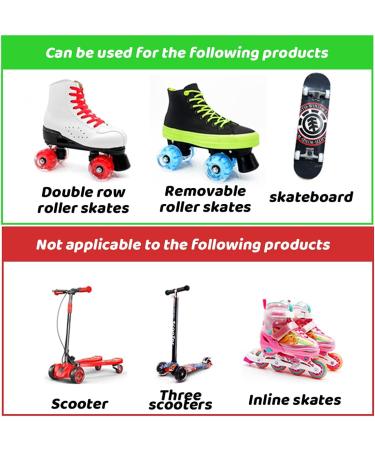 iBccly Light Up Roller Skate Wheels - High-Speed Luminous Rollerskate Wheels (8PCS) - Buy Online on GoSupps.com
