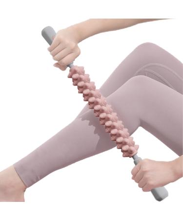 Mingchengheng massage roller muscle roller rod - muscle roller massager for relaxation comfortable massage device for relaxing the neck thighs multifunctional for school gym pink