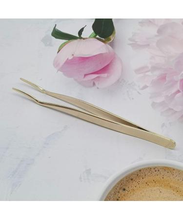 JCC Stainless Steel Eyelash Extension Tweezers - Curved Remover Tool for Lash Holder - Rose Gold Finish - 1 PCS - Buy Online on GoSupps.com