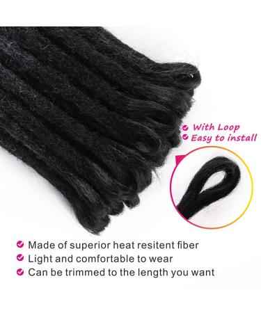 ELIGHTY 24 Inch Synthetic Dreadlock Extensions - Soft Faux Locs Crochet Braiding Hair for Women/Men (Pack of 20) - Buy Online on GoSupps.com