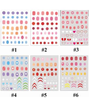 Supplies Manicure Decor Line Designs Self-adhesive Nail Art Decorations Nail Jewelry Accessories Nail Art Sticker Solid Color Nail Sticker(6) Style 06 - Buy Online on GoSupps.com