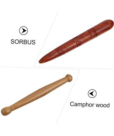 Healeved 2-Set Wooden Acupuncture Rods & Gua Sha Massage Board - Hand Foot Reflexology & Trigger Point Relief - Buy Online on GoSupps.com