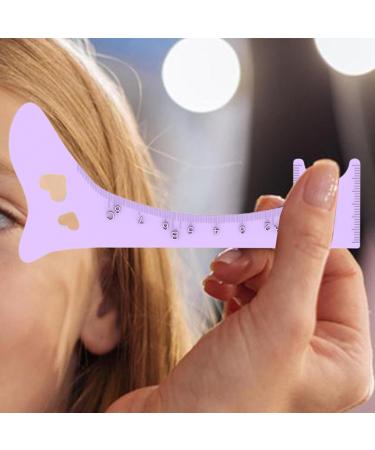 Brow Ruler | Silicone Brow Makeup Template - Brow Positioning Ruler Makeup Guide Tool Professional Quick Eye Makeup Tool Purple - Buy Online on GoSupps.com