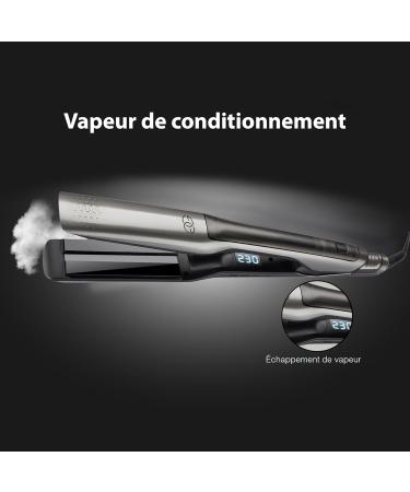 Platinum Golden Goods Steampod Pro Powerful Steam Straightener Curling Iron 10 Temperature Settings up to 230 C All Hair Ty - Buy Online on GoSupps.com