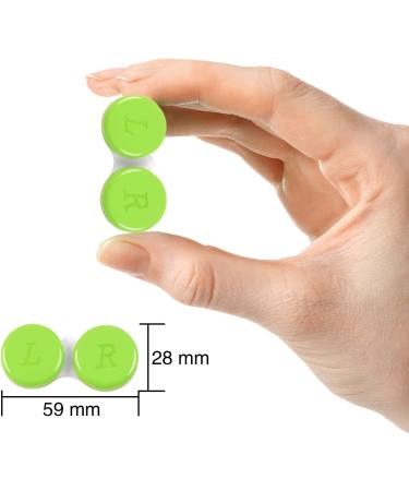 Elcoho 24 Pack Contact Lens Cases Set - Left/Right Eyes Holder Box - 6 Color Options - Buy Online on GoSupps.com