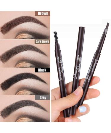 Waterproof Double-Headed Eyebrow Pencil | Triangle Precision Micro Brow Pencil in Gray - Professional Makeup for Perfect Brows - Buy Online on GoSupps.com