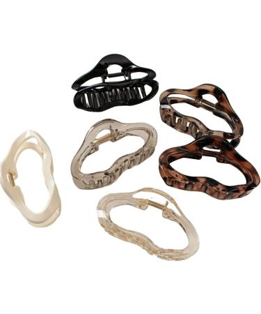 New 2025 Irregular Hollow Out Hair Claws Clips Women New For Fashion Tortoiseshell Large Crab Hair Clamps Barrettes Clips Hair Accessories Jewelry Fashion Accessories Creative Gift - Buy Online on GoSupps.com