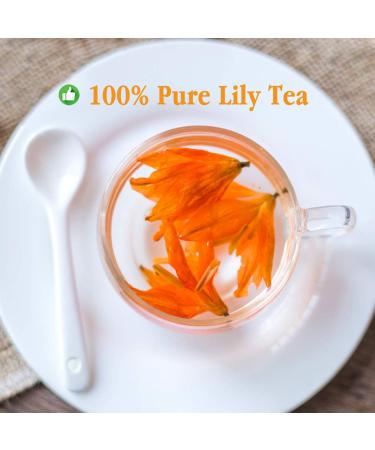 100% Pure Natural Lily Tea - Organic Dried Premium Lilies 35g | Health Benefits & International Shipping - Buy Online on GoSupps.com