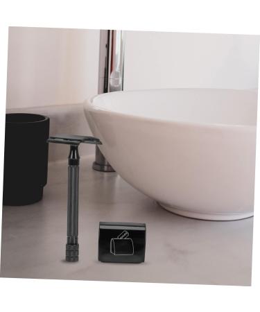 Minkissy Men's Double-Sided Razor Set | Vintage Manual Trimmer & Cleaning Tool | Safe Wood Razor | Ideal Grooming Essentials - Buy Online on GoSupps.com