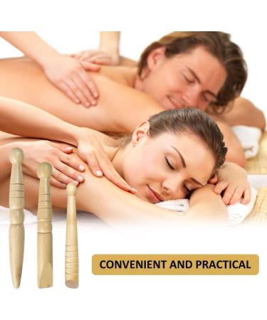 3-Piece Massage Wood & Acupressure Pen Set - Trigger Point Relief for Shoulder Back & Legs - Relaxation & Pain Relief Solutions - Buy Online on GoSupps.com