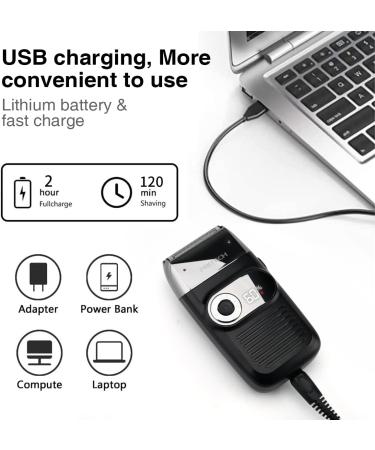 PRITECH 2 in 1 Electric Foil and Bald Shaver for Men Rechargeable with Popup Trimmer & 3 Adjustable Speeds Premium Beard Grooming (Black Silver - Buy Online on GoSupps.com