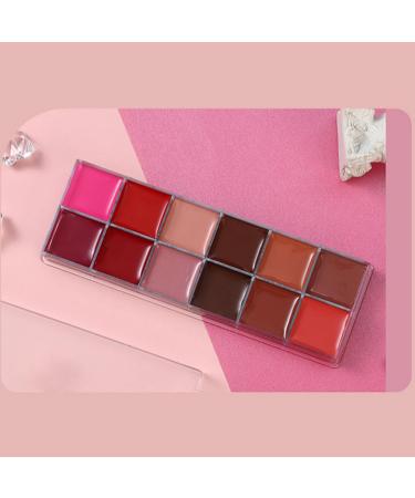 Colourful Lip Palette Matte Effect Shiny Lipstick Versatile for Evening Natural Effect Make-up Day Makeup - Buy Online on GoSupps.com