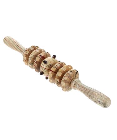 Healeved 1 STK Siebenrad massage device Triggerpunkt-Stick Muscle Role massage device Massage roller made of massage tab from trigger point Rollerstick Fitness Rollstock Multifunction Holks