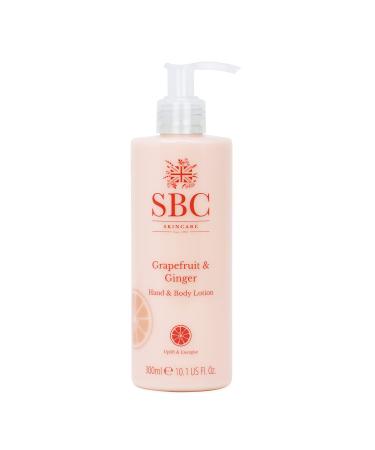 SBC Skincare Grapefruit & Ginger Hand & Body Lotion 300ml Zesty Non-Greasy Body Lotion Vegan Friendly