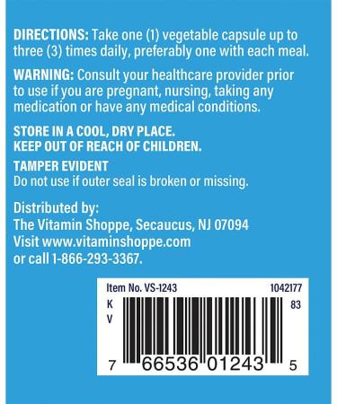 The Vitamin Shoppe Quercetin with Bromelain Antioxidant That Supports (180 Capsules) - Buy Online on GoSupps.com