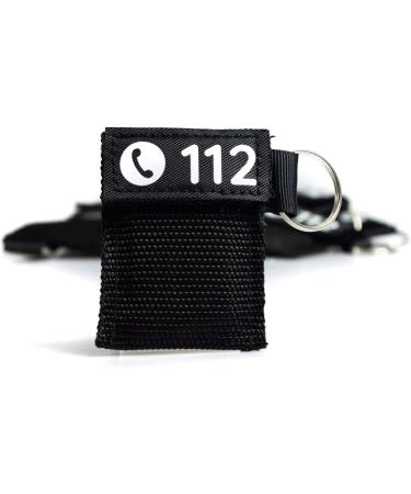 Beating Mask Key Trailer DIN 13154 - CPR Mask in Red or Black | Flexeo | Mouth to Mouth Ventilation Protection | First Aid Resuscitation Protection (24 Pieces Black) - Buy Online on GoSupps.com