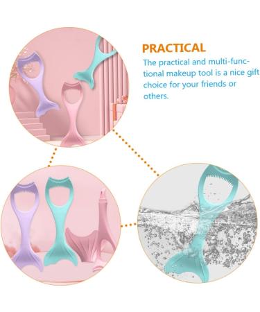 VINTORKY Mascara Brush Eyelash Brush Eyeshadow Eye Shadow Silicone Upper and Lower Mascara Applicator Lady Tools Rat Mask Female Eye Tool Make up Tools for Women Marscara Aid Tool 15X5.7CM Blue - Buy Online on GoSupps.com