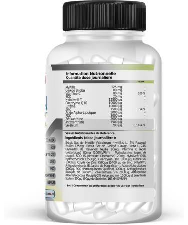 Lutein for Eyes | Lute n + Zeaxanthin + Blueberry | Optimize and Protector of Vision | Strengthens Eye Tissue | Improve Vision | Eye Health Treatment | 60 Capsules - Buy Online on GoSupps.com
