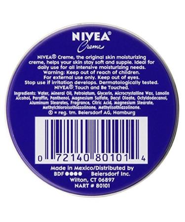Nivea Creme 1 oz Tin (Pack of 36) - Scented Moisturizer - 1 Ounce Travel Size Pack - Buy Online on GoSupps.com
