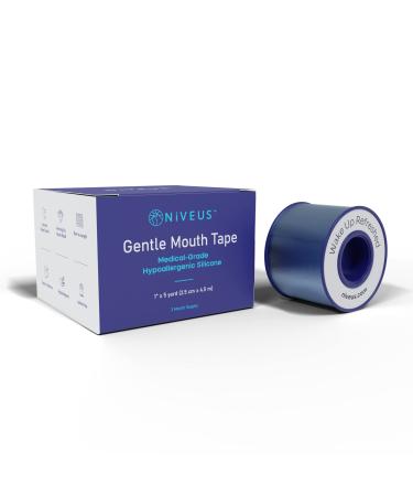 NIVEUS Gentle Mouth Tape - Dentist Developed Mouth Tape for Nose Breathing  FSA HSA Approved  Improved Nighttime Sleeping  Reduced Snoring   for Sensitive Skin (3 Month Supply)