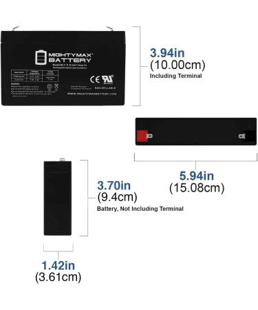 Mighty Max Battery 6V 7Ah SLA - Reliable Replacement for Exit Backup Power & Emergency Light - Buy Online on GoSupps.com